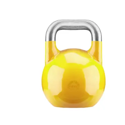 Gorilla Sports Soutěžní kettlebell, žlutý, 16 kg