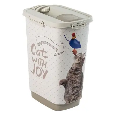 Rotho 91380 Kontejner na krmivo CODY, 25 L, CAT WITH JOY, plast