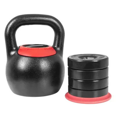 Gorilla Sports kettlebell, nastavitelná hmotnost 8 - 16 kg