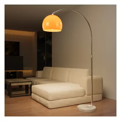 88973 Jago Stojací oblouková lampa oranžová, 130 - 180 cm