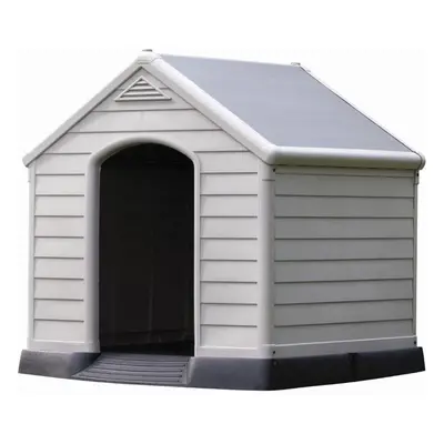 89633 Curver Bouda pro psy Dog House šedá, 95 x 99 x 99 cm