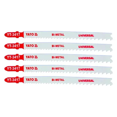 Yato List pilový do přímočaré pily 130 mm UNI TPI10-5, 5 ks