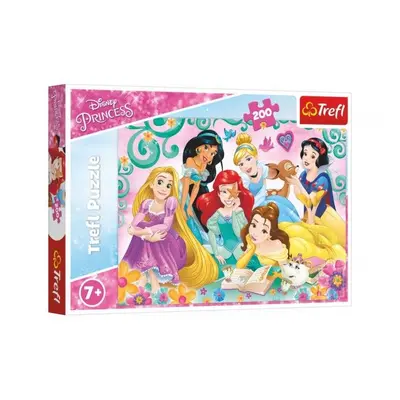 Puzzle Šťastný svět princezen/Disney Princess 200 dílků 48x34cm v krabici 33x23x4cm