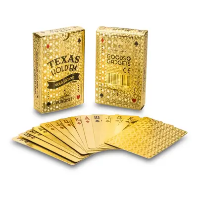 100% plastové karty na poker DELUXE GOLD