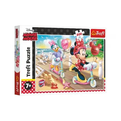 Puzzle Disney Minnie na pláži 200 dílků, 48 x 34 cm