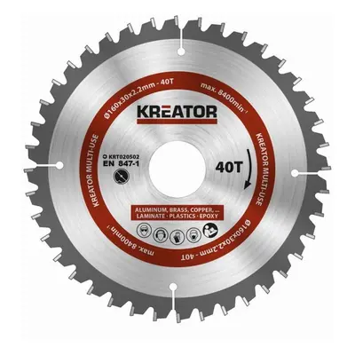 Kreator univerzální pilový kotouč, 160 mm, 40 T