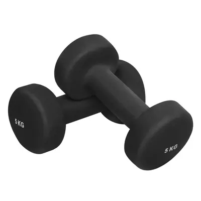 Gorilla Sports Jednoručky na aerobik, 2 x 5 kg, černé