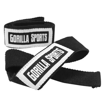 Gorilla Sports Popruhy na zápěstí, černá/bílá