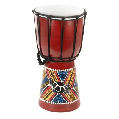 Dětský buben Djembe, želva, ručně vyráběný, 30 cm