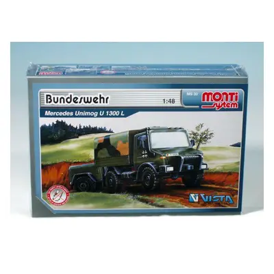 Monti 30 Bundeswehr Mercedes Unimog Stavebnice 1:v krabici 22x15x6cm