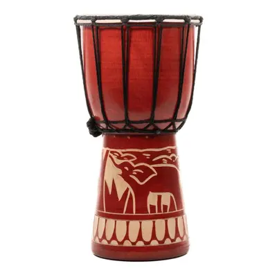 Dětský buben Djembe, slon, ručně vyráběný, 30 cm