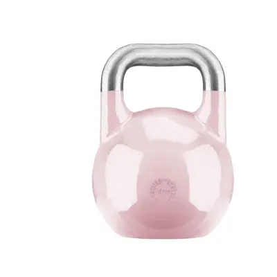 Gorilla Sports Soutěžní kettlebell, růžový, 8 kg