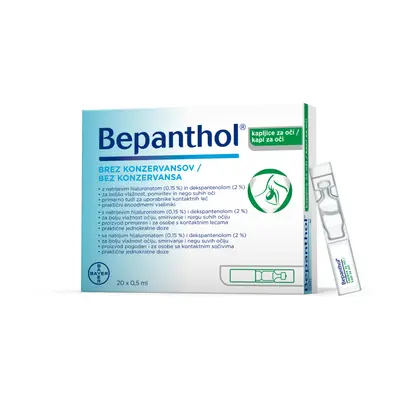 Oční kapky Bepanthol 20x 0,5 ml