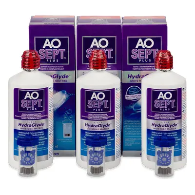 Alcon AO SEPT PLUS HydraGlyde 3 x 360 ml