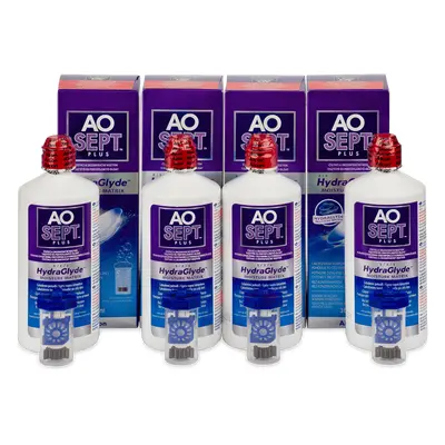 Alcon AO SEPT PLUS HydraGlyde 4 x 360 ml