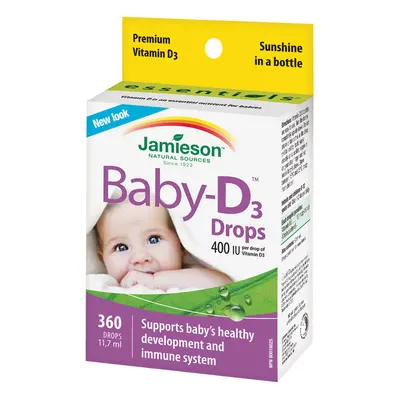 JAMIESON - Baby-D Vitamin D3 400 IU kapky 11,7 ml