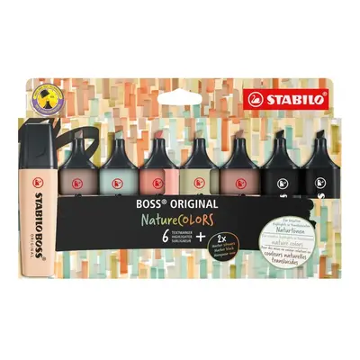 STABILO - Zvýrazňovač BOSS ORIGINAL NatureCOLORS - 8 ks sada