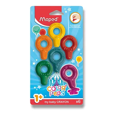 MAPED - Voskovky COLOR`PEPS Baby Crayons, 6 ks