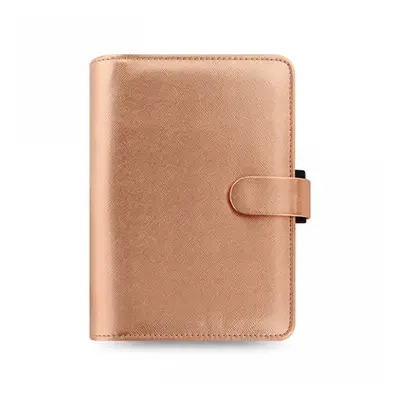 FILOFAX - Diář Saffiano Gold, osobní