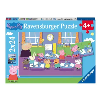 RAVENSBURGER - Prasátko Peppa 2x24 dílků