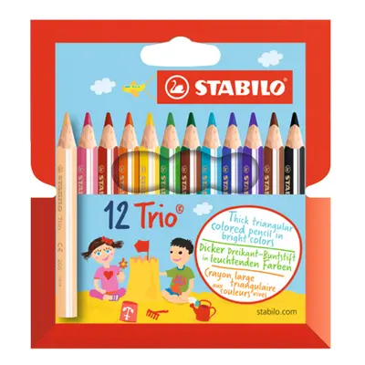 STABILO - Pastelky trojhranné STABILO Trio 12 ks mini