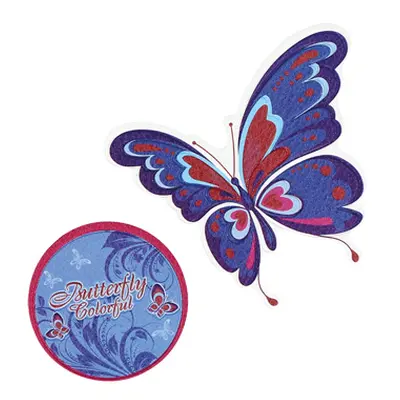 SPIRIT - Sticker na tašku Butterfly, sada 2 ks