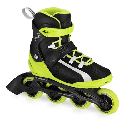 SPOKEY - MsrFIT Fitness kolečkové brusle, žluté, ABEC5, vel. 37