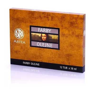 ASTRA - ARTEA Olejové barvy Profi, Sestava 2, 12 x 18ml, 83410975