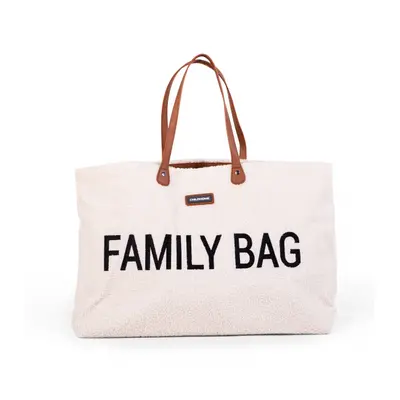 CHILDHOME - Cestovní taška Family Bag Teddy Off White