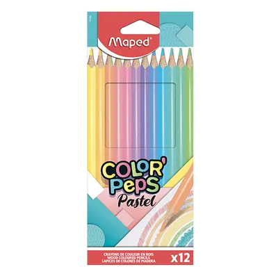 MAPED - Farebné ceruzky Color' Peps Pastel 12 ks