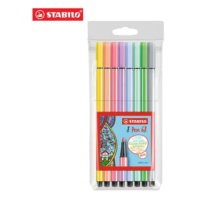 STABILO - Fixy Pen 68 PASTEL, sada 8ks