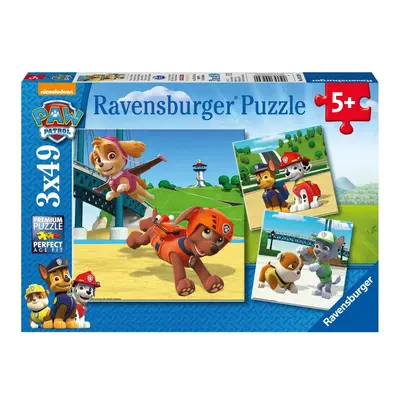 RAVENSBURGER - Tlapková patrola: Psí tým 3x49 dílků