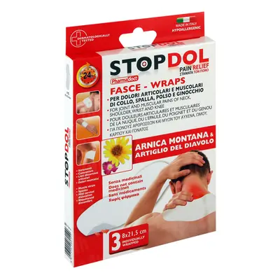 STOPDOL - Náplast proti bolesti XL 3ks 8x21,5cm