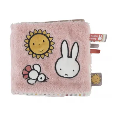 LITTLE DUTCH - Textilná knižka s aktivitami králiček Miffy Fluffy Pink