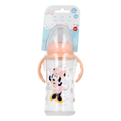 STOR - Kojenecká láhev s držadly MINNIE MOUSE, 360ml, 10+, 13104