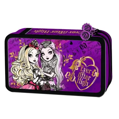 MAJEWSKI - Penál Ever After High 2 zipy vybavený