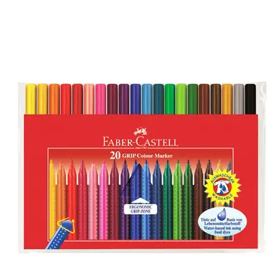 FABER CASTELL - Popisovače Grip 20 barev