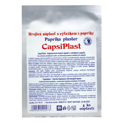 ORIENTAL HERBS - CapsiPlast kapsaicinová hřejivá náplast 4ks