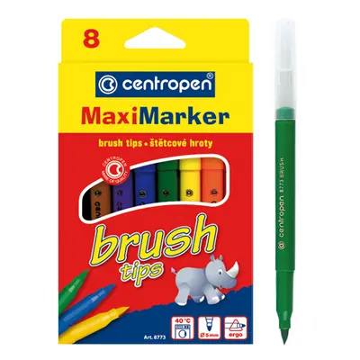 CENTROPEN - Fixy - popisovače Brusch 8773 (8-bar. sada)