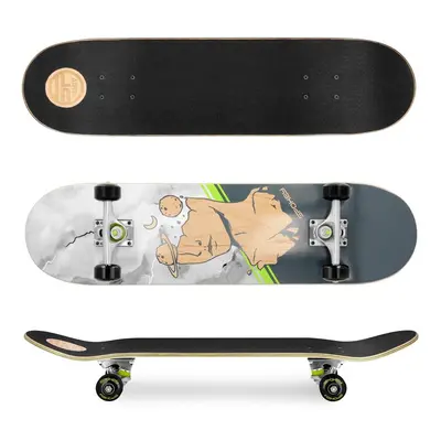 SPOKEY - SKALLE II Skateboard 78,7 x 20 cm, ABEC7, šedý