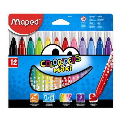 MAPED - Fixy - "COLOR`PEPS MAXI" - sada 12 ks