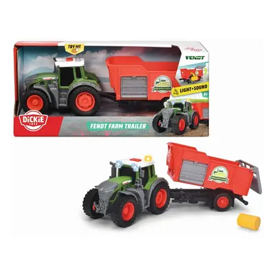 DICKIE - Traktor Fendt s přívěsem 26cm