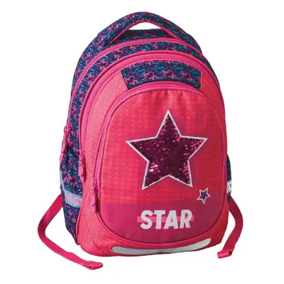 PLAY BAG - Školní batoh Maxx Play, Pink Star