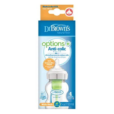 DR.BROWNS - Láhev antikolik Options+ široké hrdlo 150ml plast (WB51600)