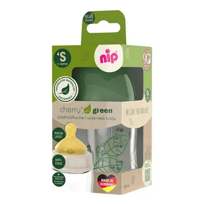 NIP - CHERRY GREEN láhev sklo,široká,kaučuk-S,120ml,kluk