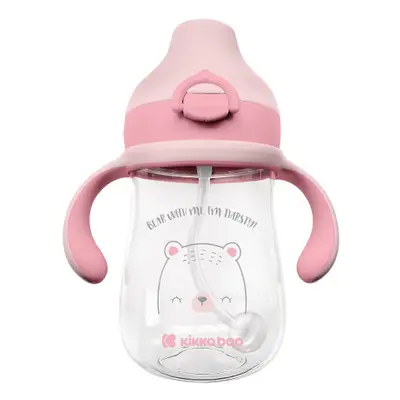 KIKKABOO - Hrnek se silikonovým pítkem 300ml 6m+ Bear with me Pink