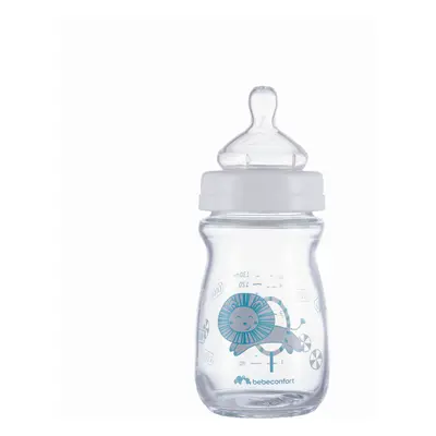 BEBECONFORT - Kojenecká láhev Emotion Glass 130ml 0-6m White