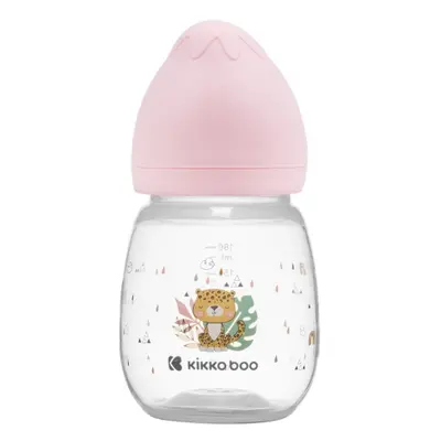 KIKKABOO - Kojenecká láhev 180ml 3m+ Savanna Pink