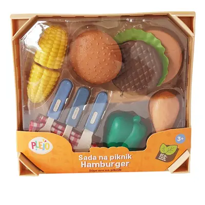 MAC TOYS - PLEJO Sada na piknik - hamburger