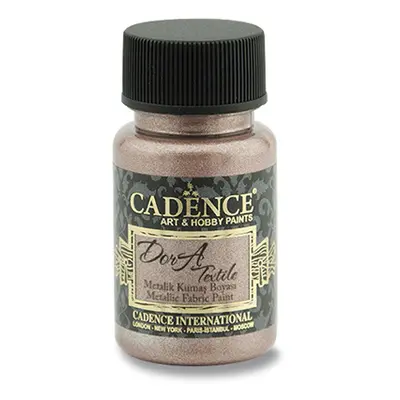 CADENCE - Textilná farba, metal. staroružová, 50 ml